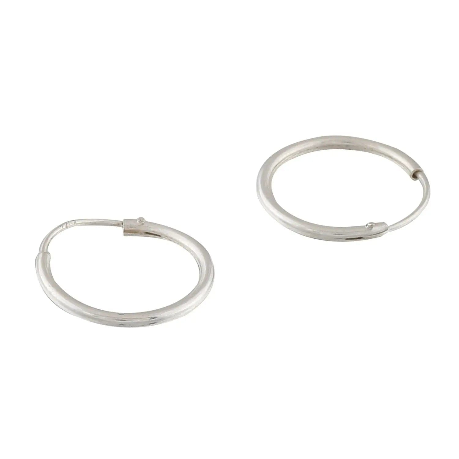 Classic Silver Hoop Earrings