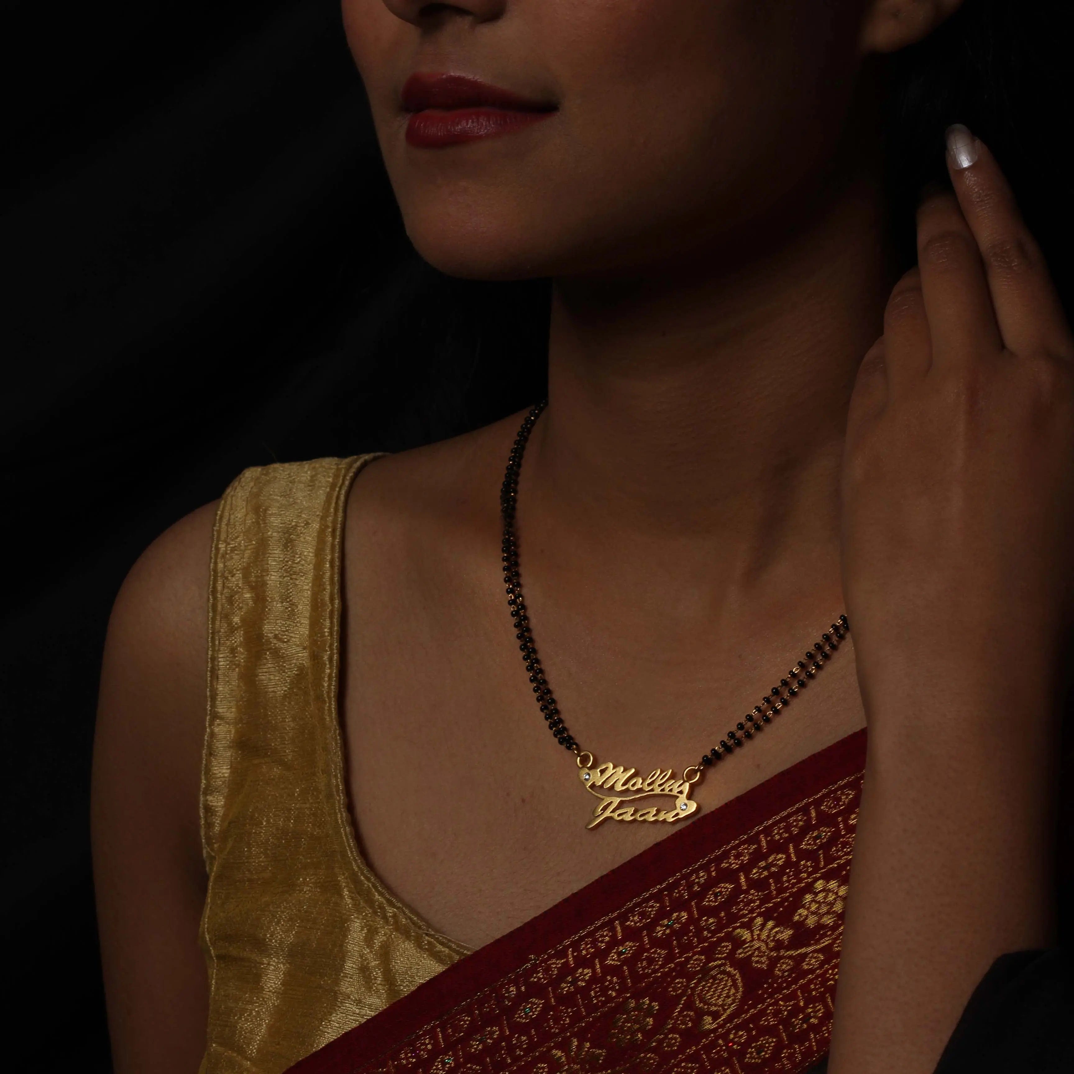 Couple Name Sterling Silver Mangalsutra