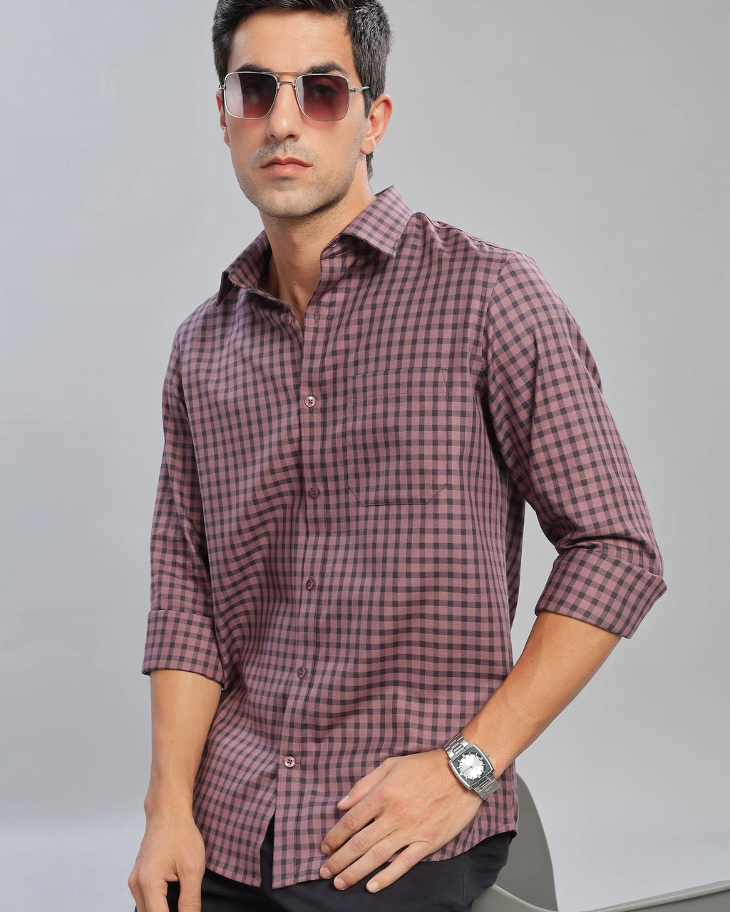 Crushed Berry Checks ShirtUnited By Hope