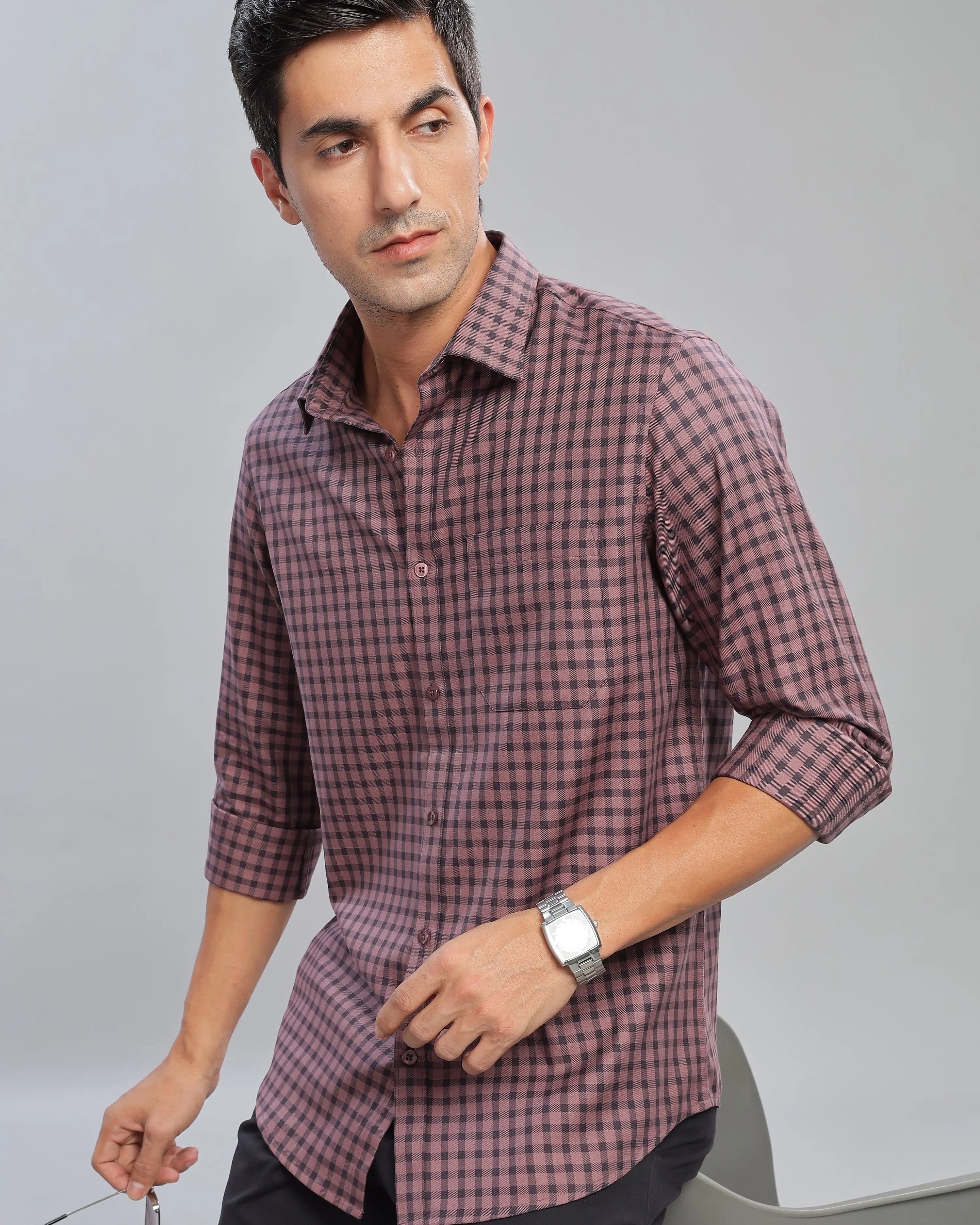 Crushed Berry Checks ShirtUnited By Hope
