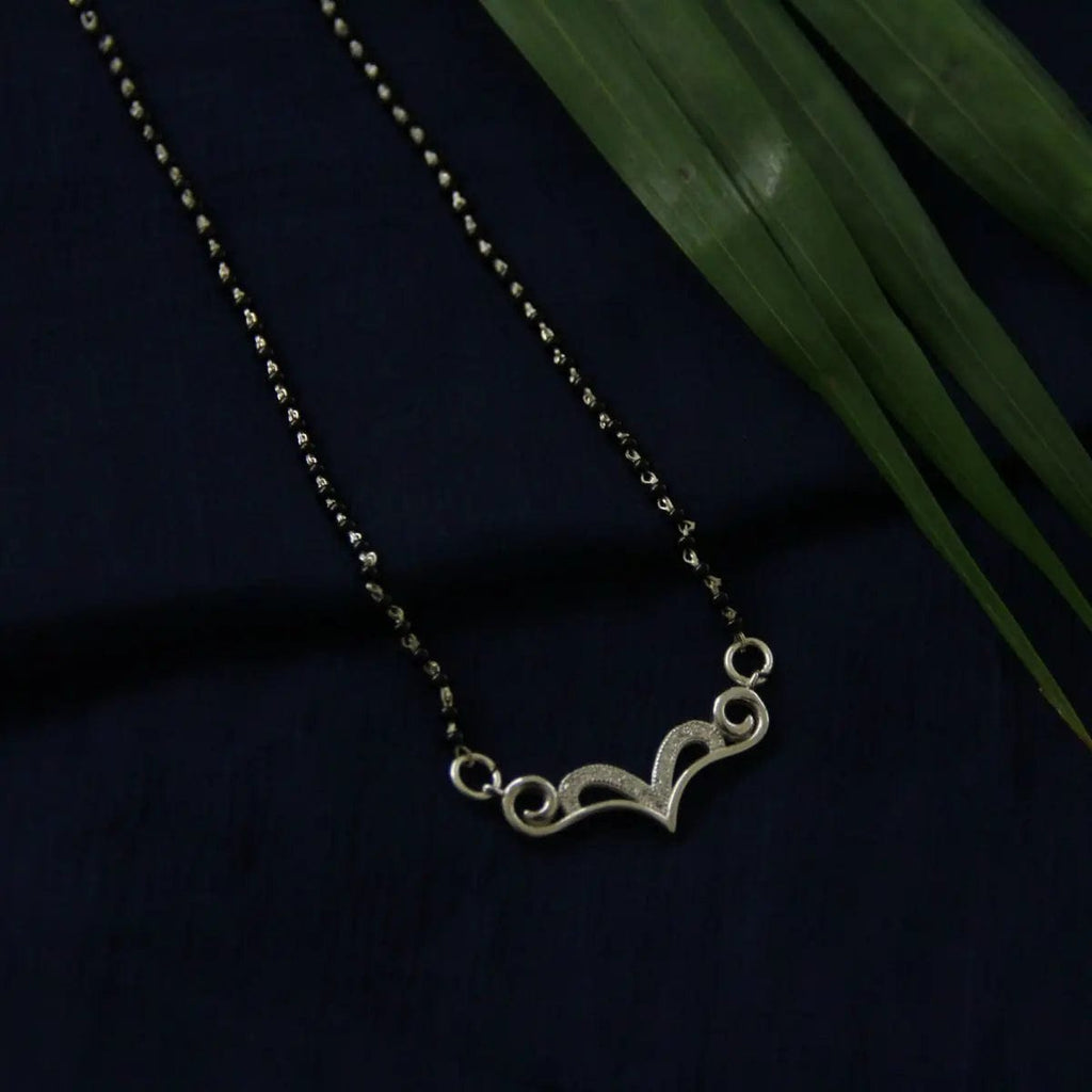 Cubic Zirconia Sterling Silver Mangalsutra