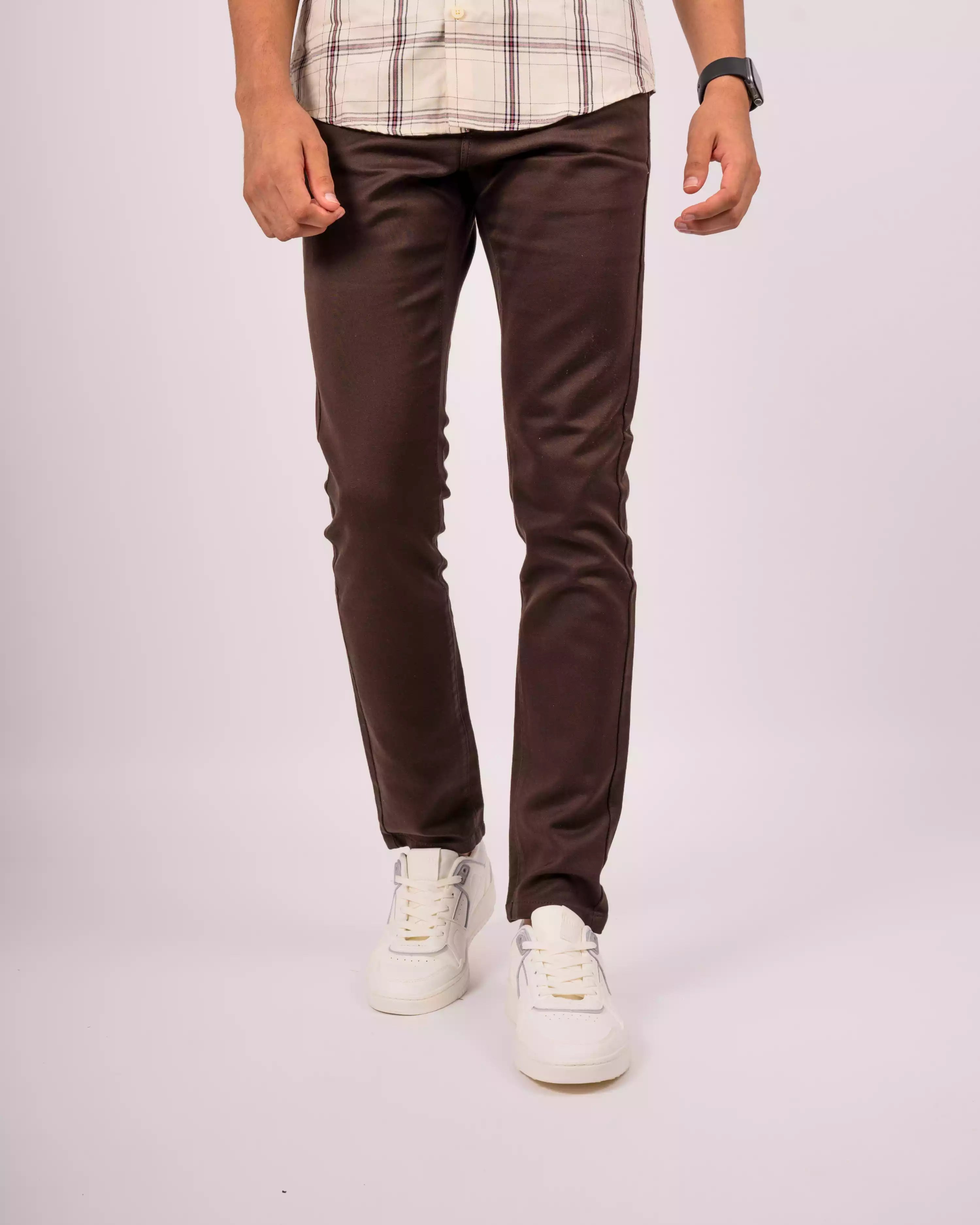 Plain Denim Trousers For Men