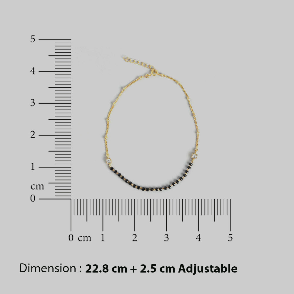 92.5 Sterling Silver Gold plated Anklet