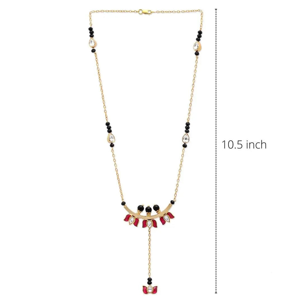 Divine Lotus Mangalsutra Necklace