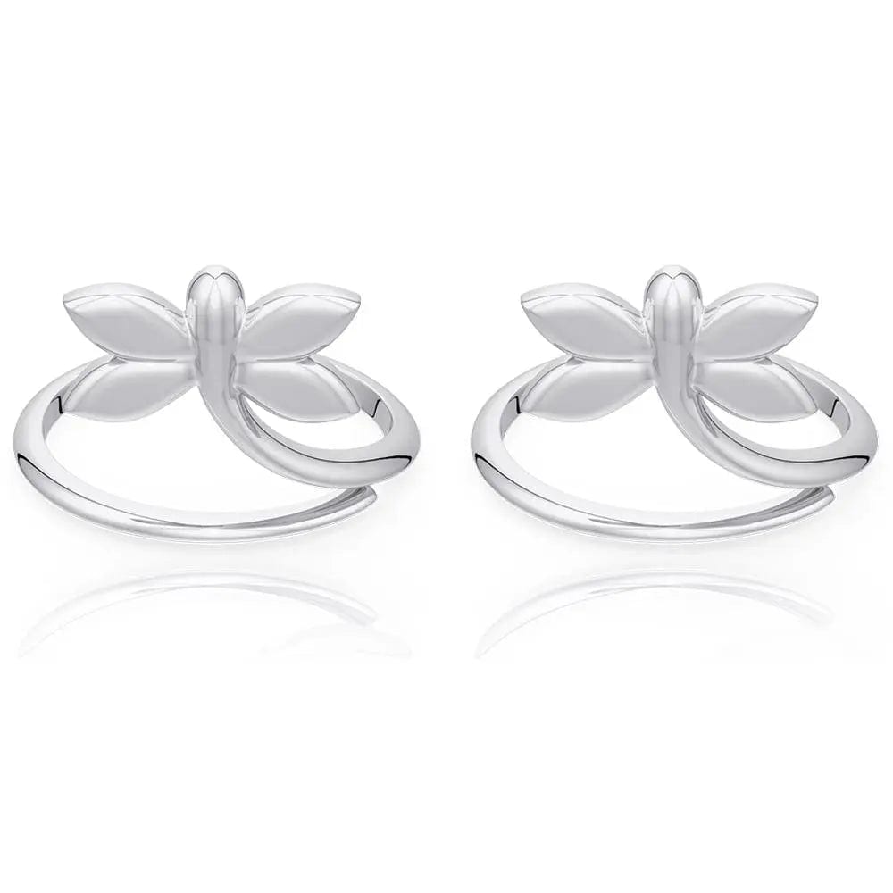Dragon fly Sterling Silver Toe Ring (Pair)