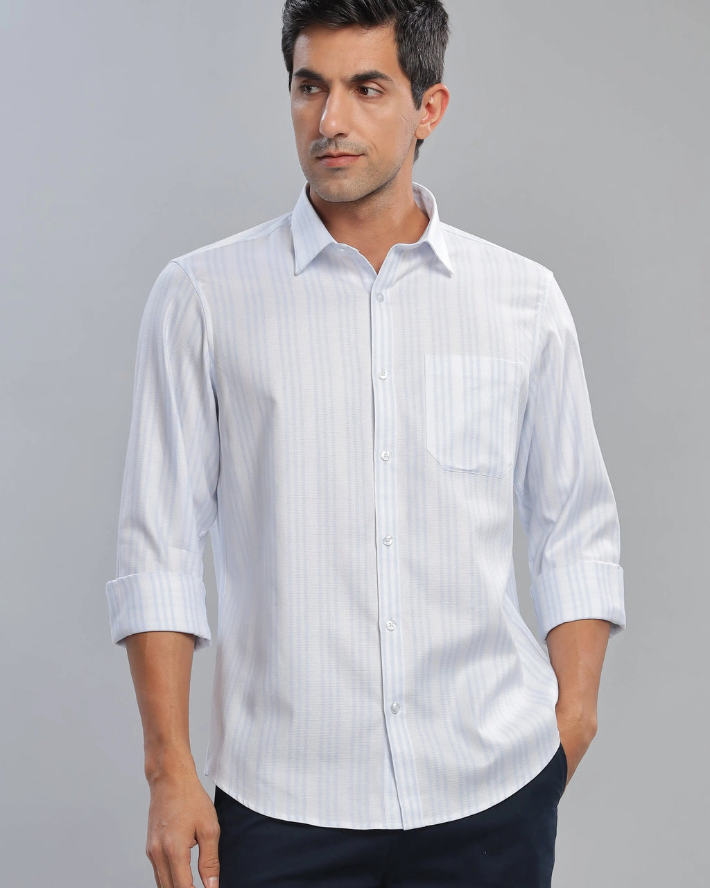 Dusk Blue Striped ShirtUnited By Hope