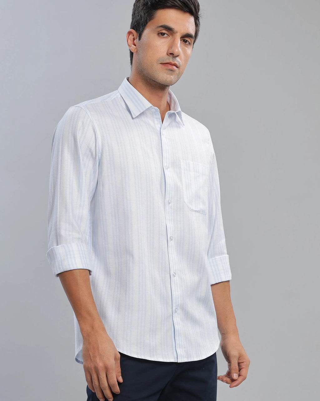 Dusk Blue Striped ShirtUnited By Hope
