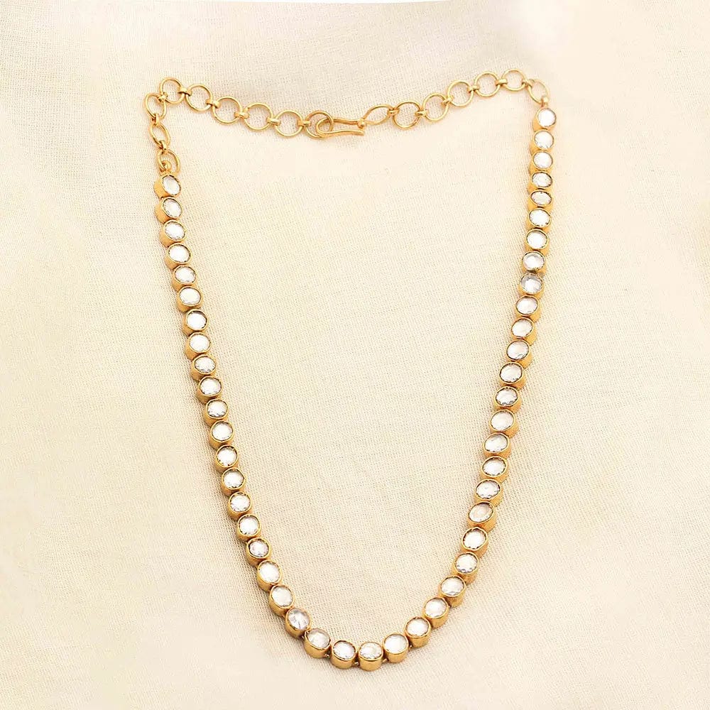 Elegant Single strand jadau necklace