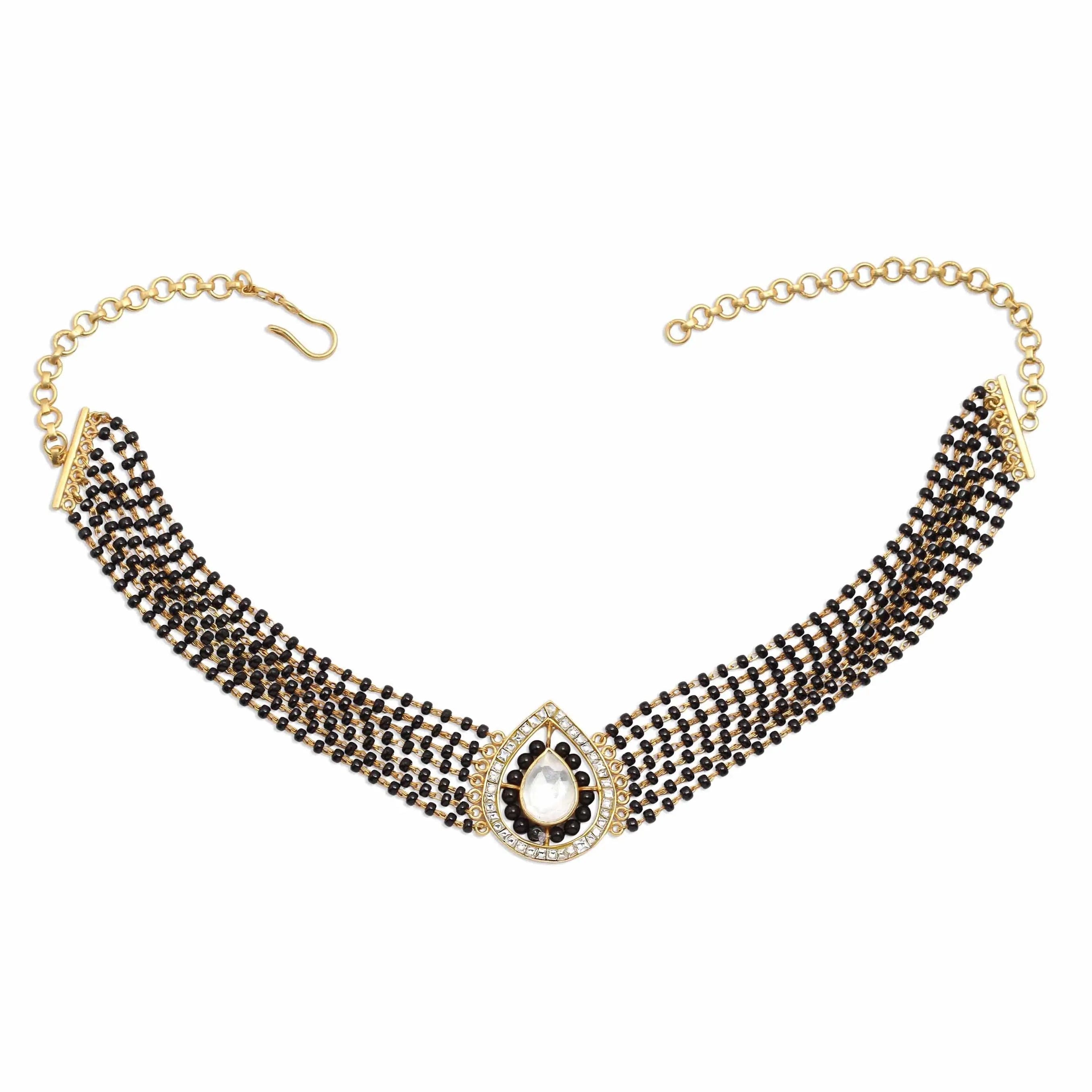 Elegant Silver Mangalsutra Choker