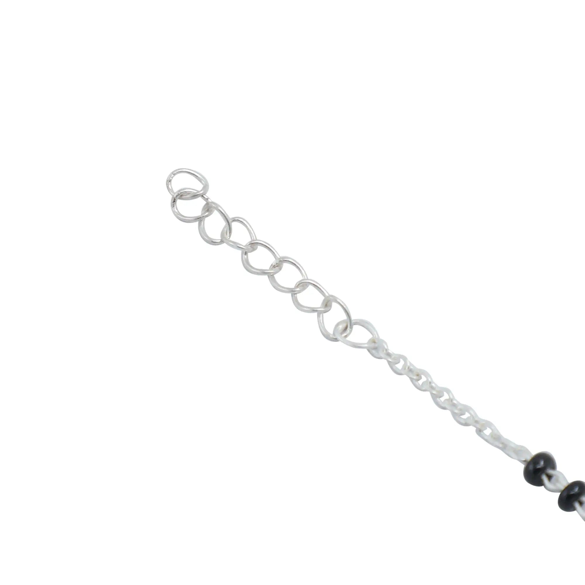 Eternal Knot 92.5 silver black onyx bracelet