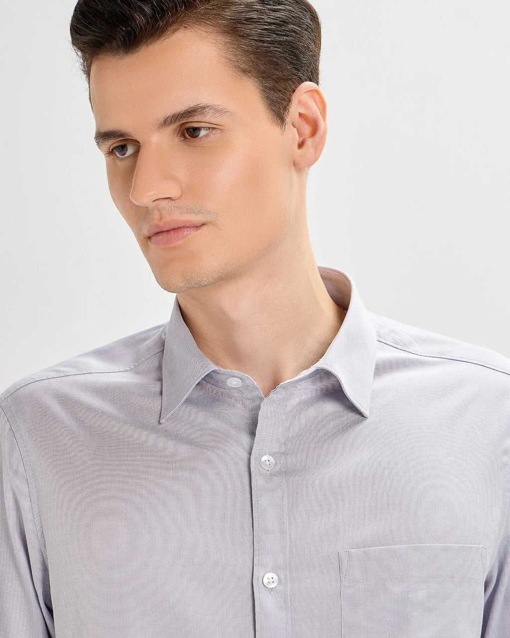 Frost Grey Plain Chambray ShirtUnited By Hope