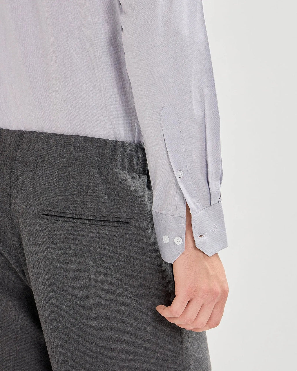 Frost Grey Plain Chambray ShirtUnited By Hope
