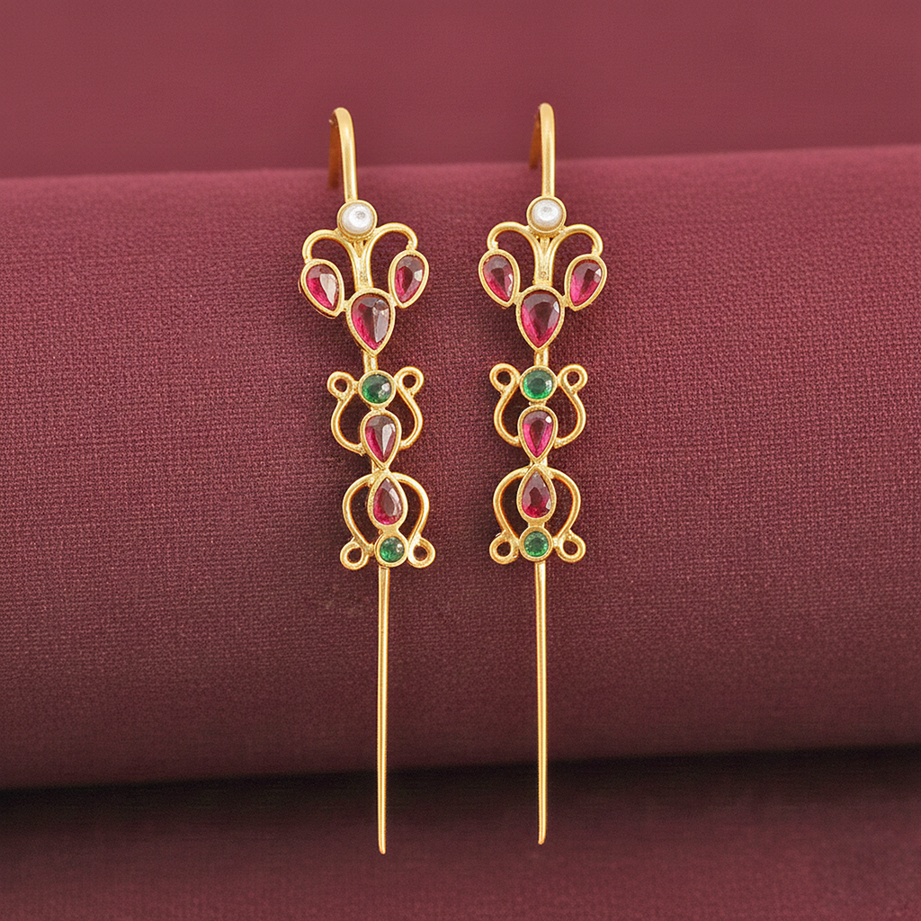 Traditional Silver 92.5 Needle Ear Cuff
