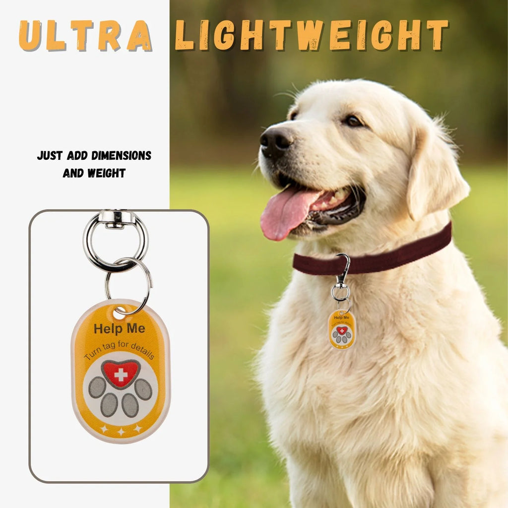 Genie Smart Pet Tag | QR Code Dog Tag for Easy Pet Tracking & Locate