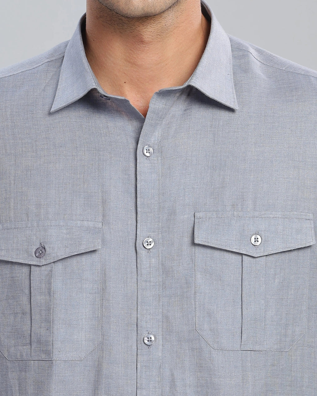 Ghost Grey Linen ShirtUnited By Hope