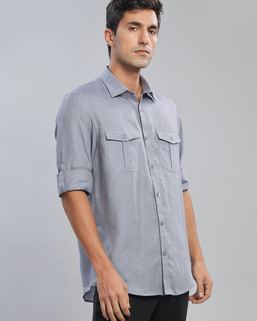 Ghost Grey Linen ShirtUnited By Hope