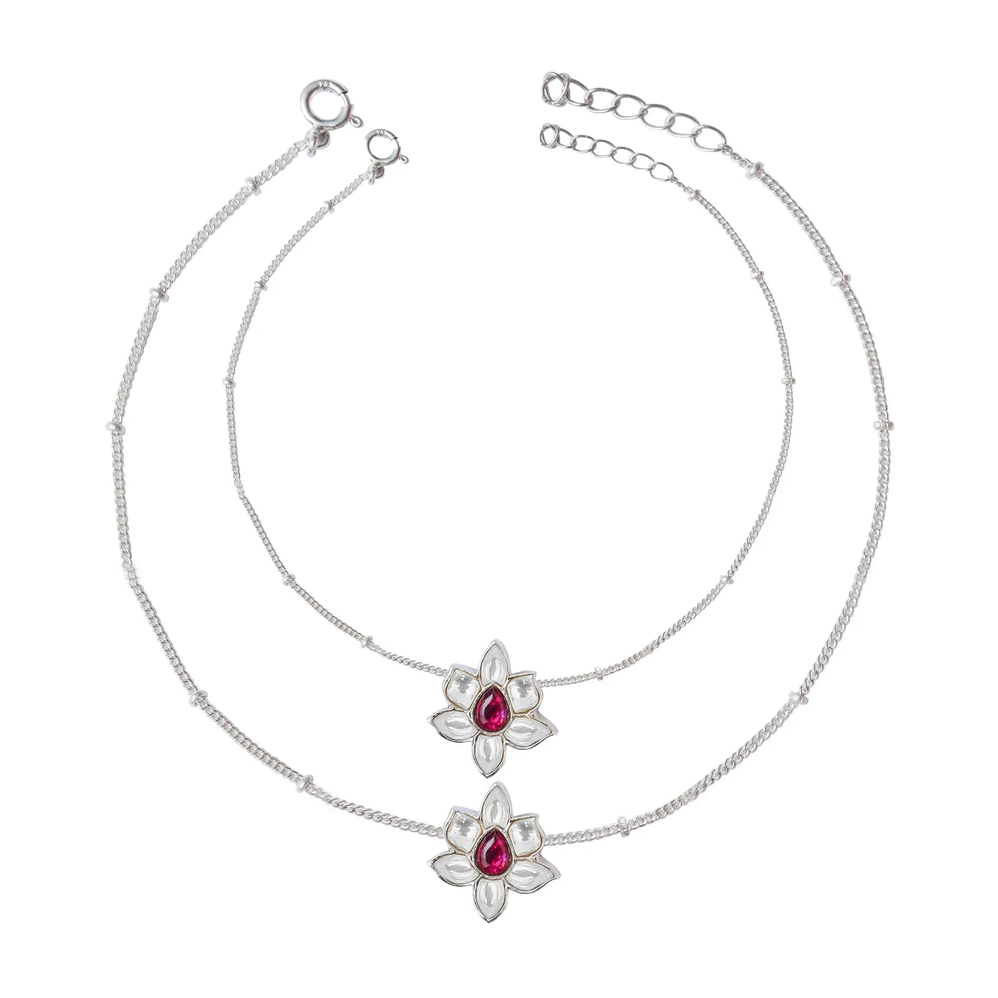 Gold Plated Silver 92.5 Anklet