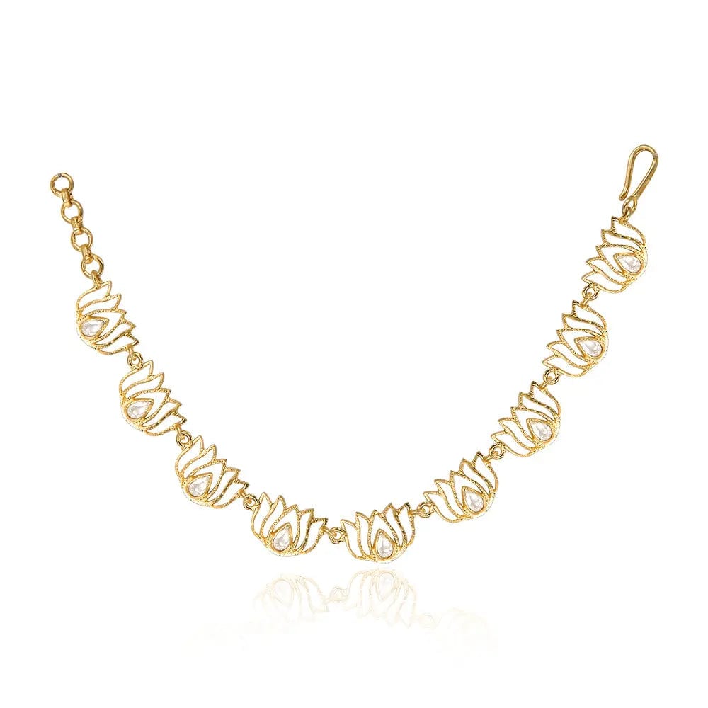 Gold Plated Silver Lotus Bracelet