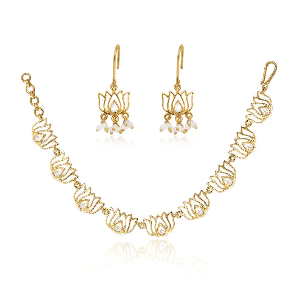 Gold Plated Silver Lotus Bracelet