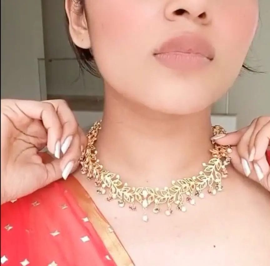 Gold Plated Silver Lotus Necklace