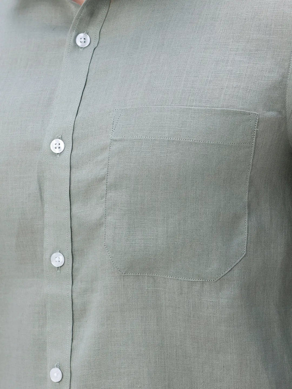Green Full Sleeve Linen ShirtUnited By Hope