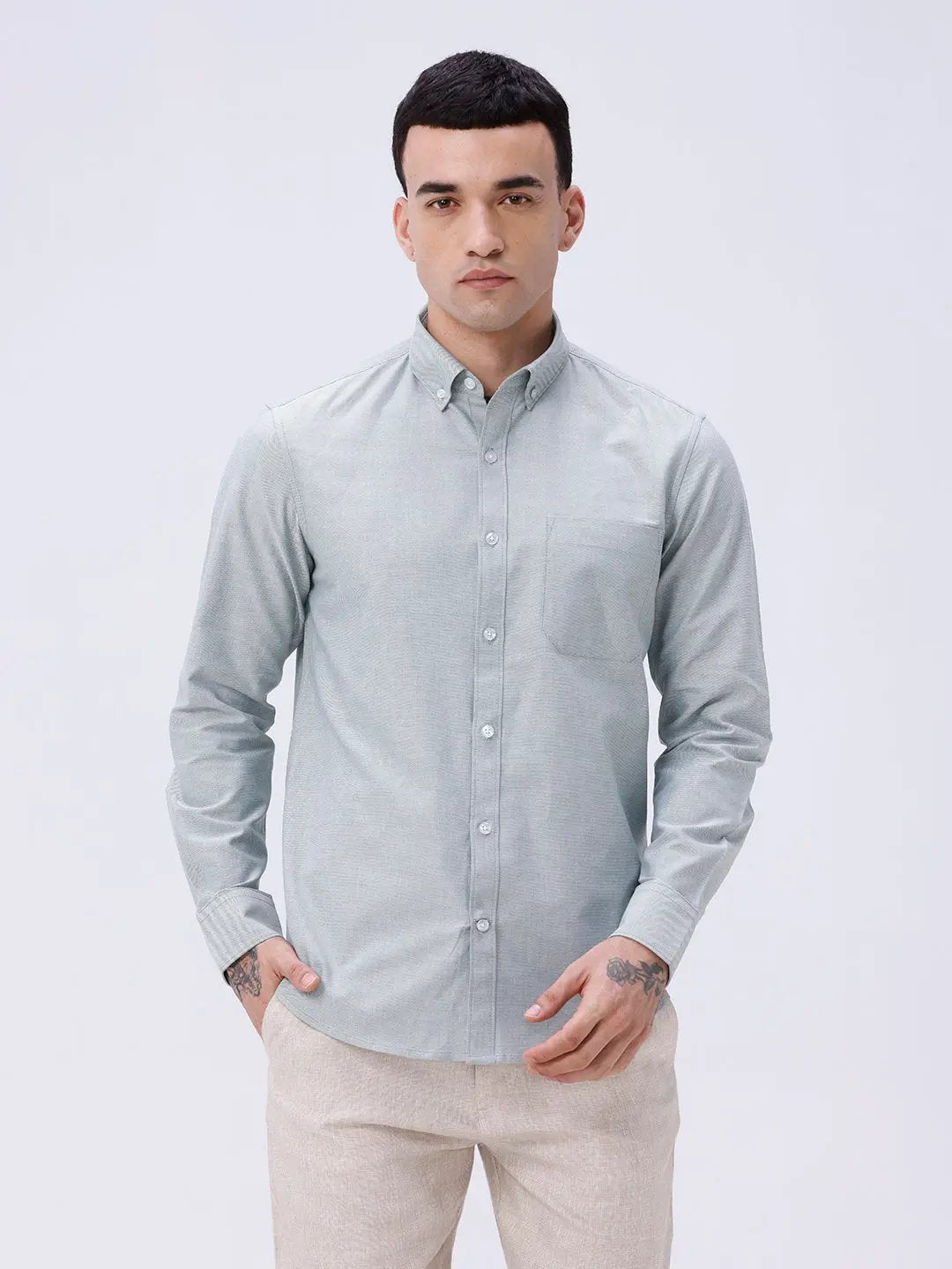 Green Oxford Plain ShirtUnited By Hope
