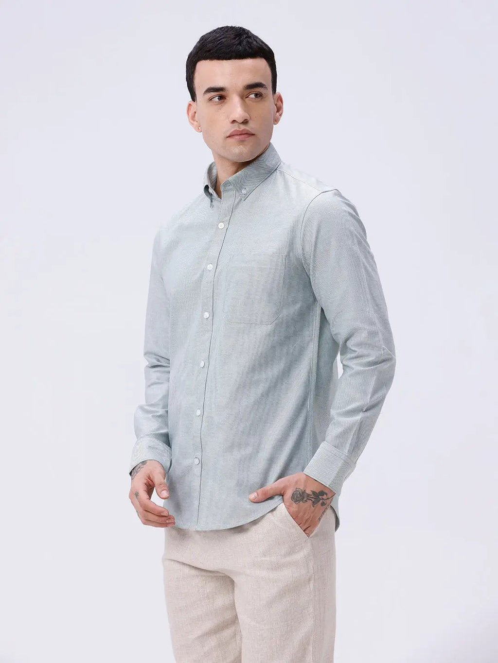 Green Oxford Plain ShirtUnited By Hope
