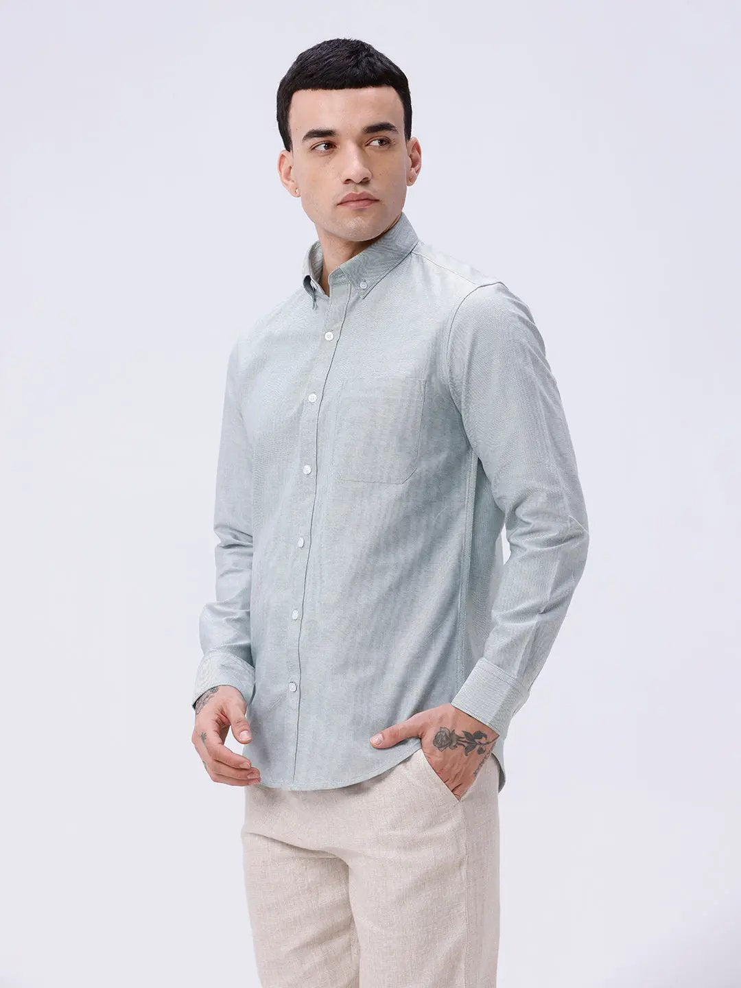 Green Oxford Plain ShirtUnited By Hope