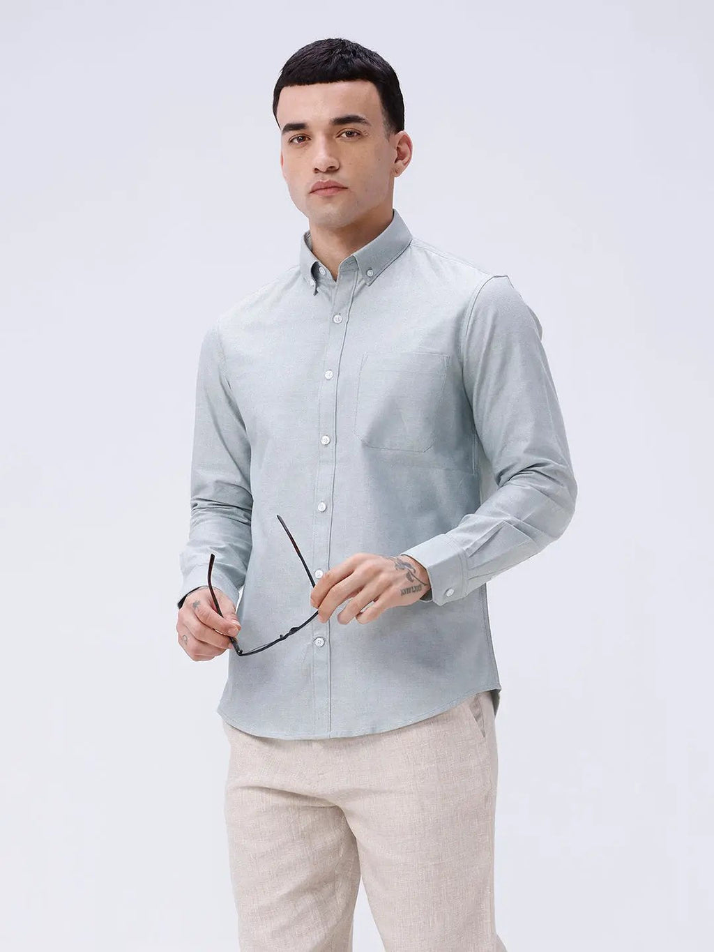 Green Oxford Plain ShirtUnited By Hope