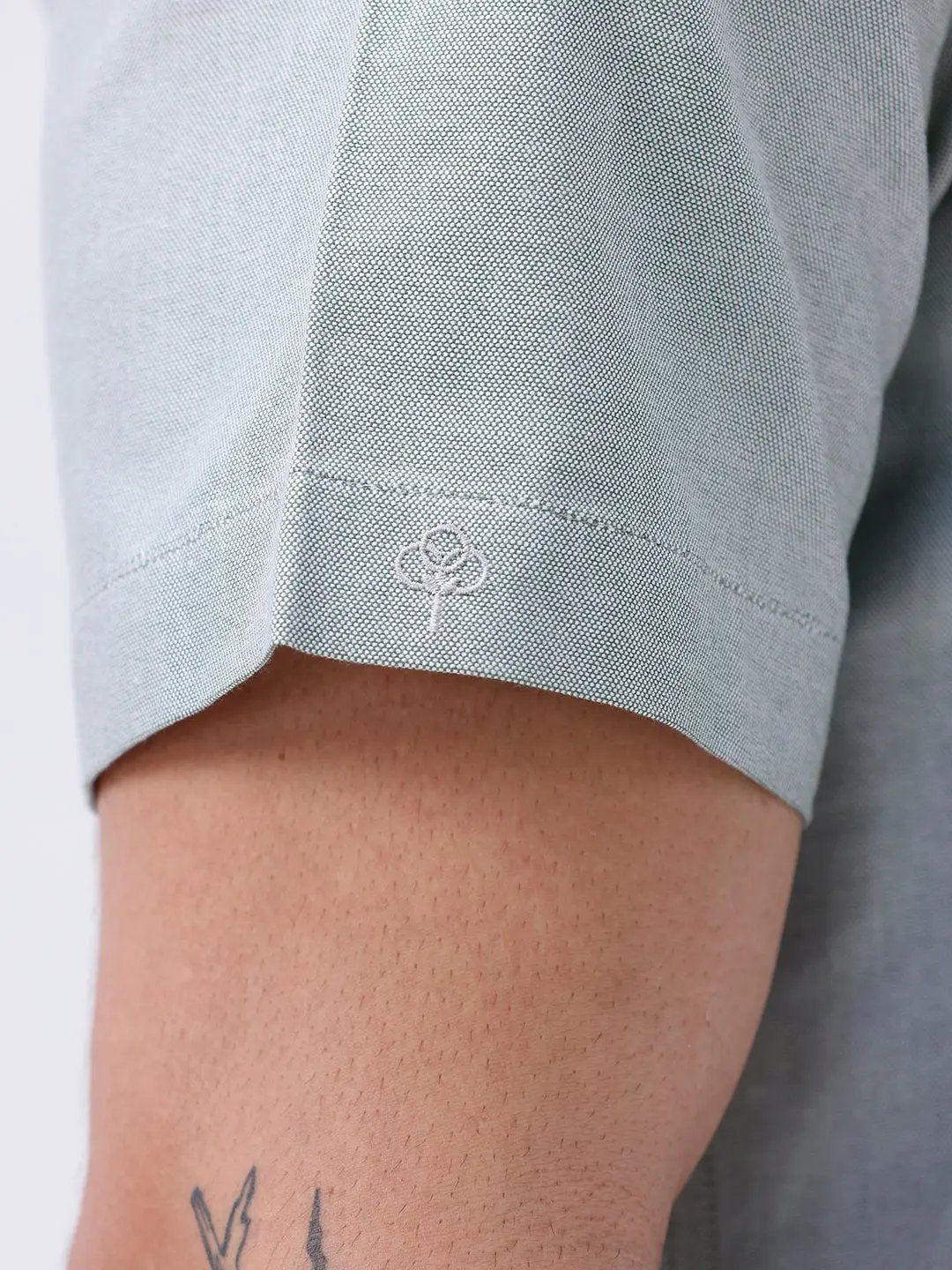 Green Oxford Plain Short Sleeve ShirtUnited By Hope