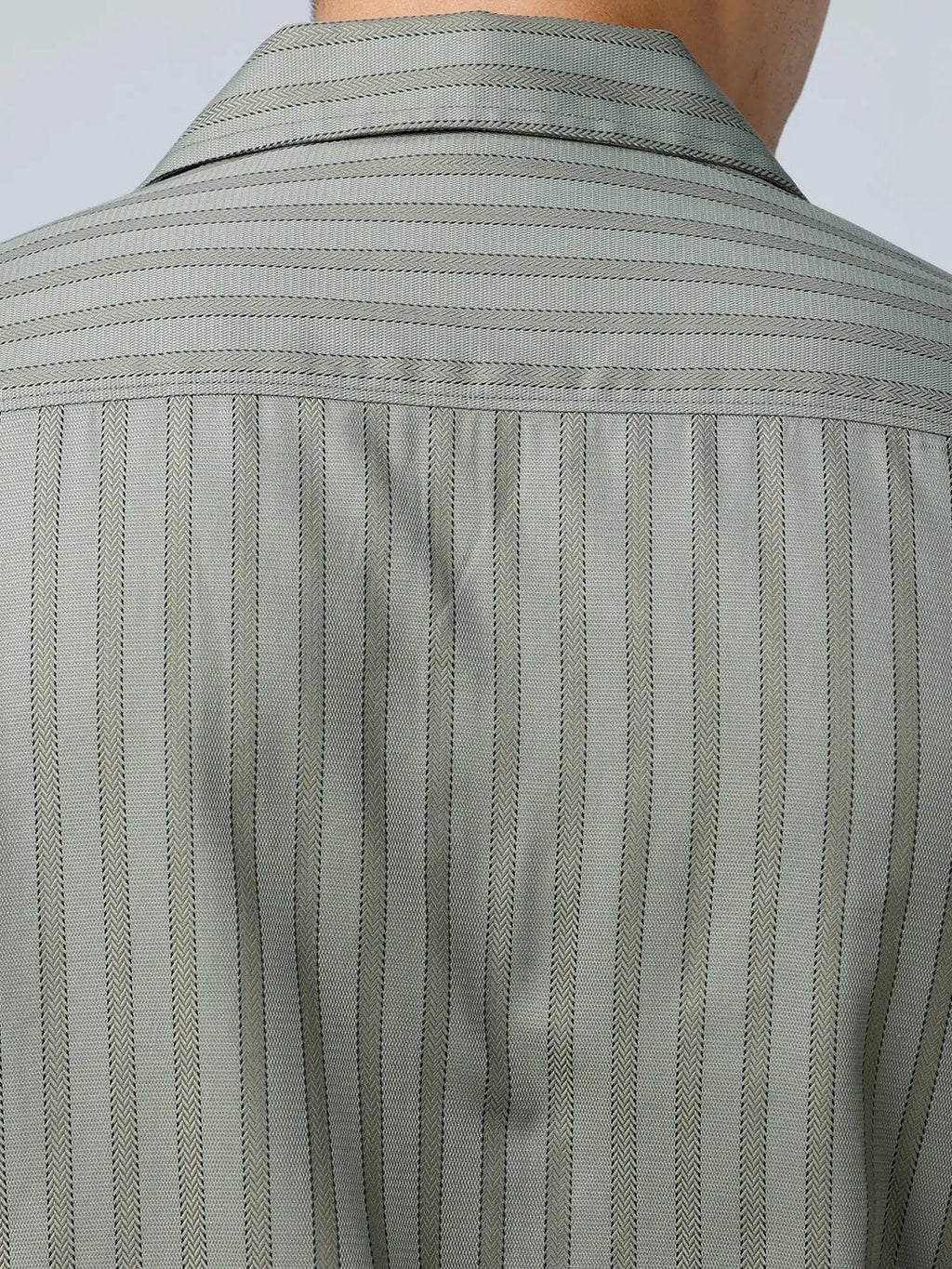Green Twill Stripes ShirtUnited By Hope