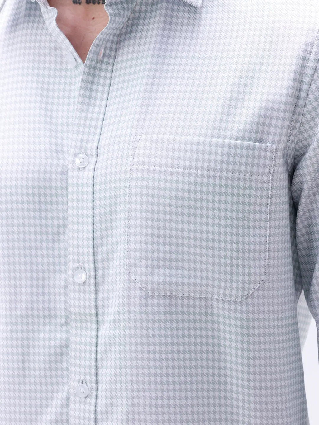 Green Twill Structured ShirtUnited By Hope