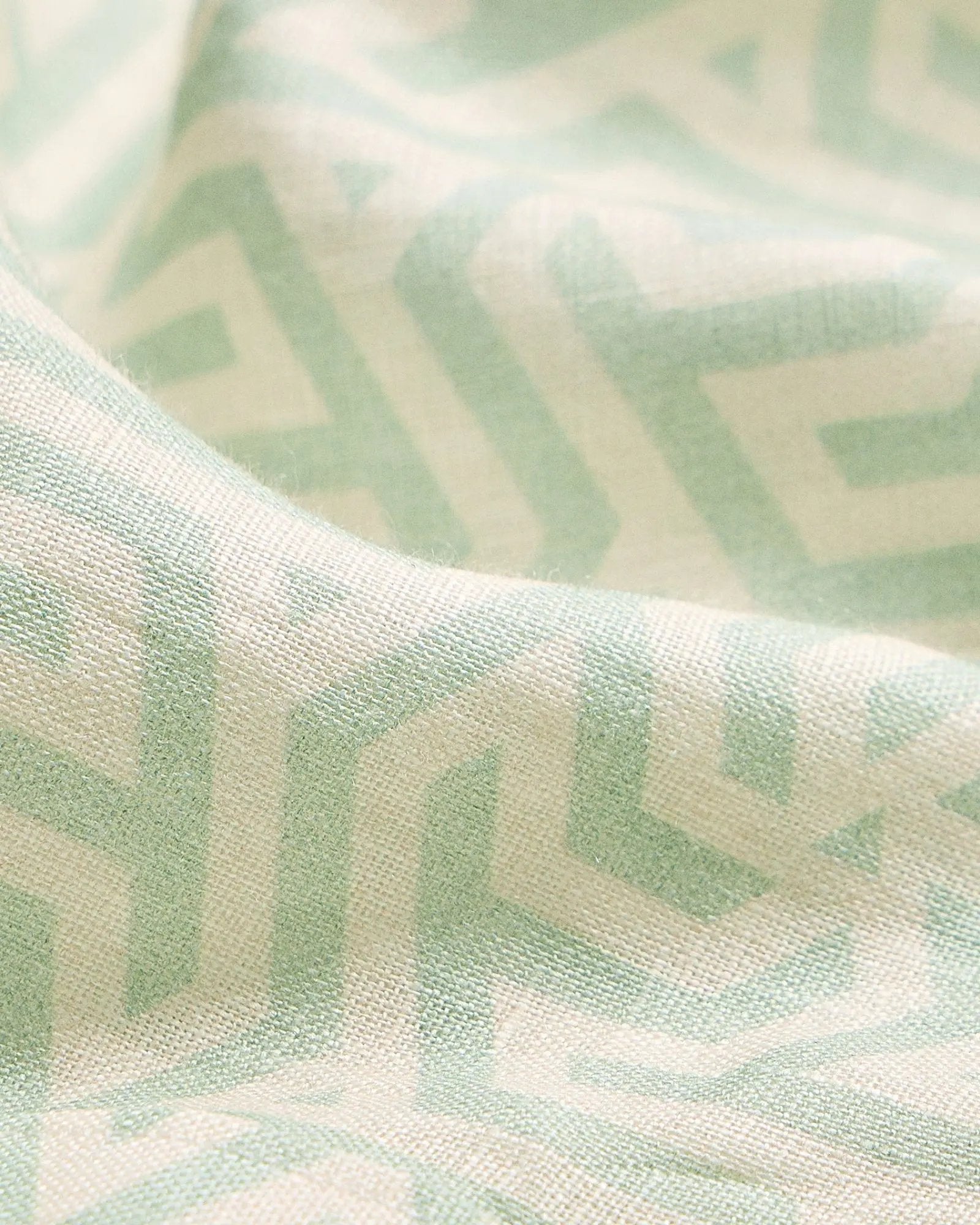 Green printed linen shirtUnited By Hope