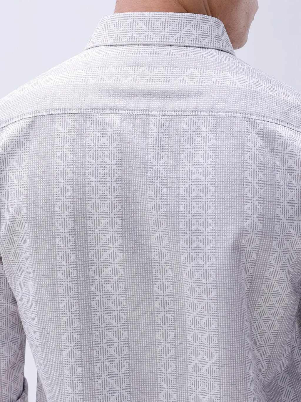 Grey Dobby Stripes ShirtUnited By Hope