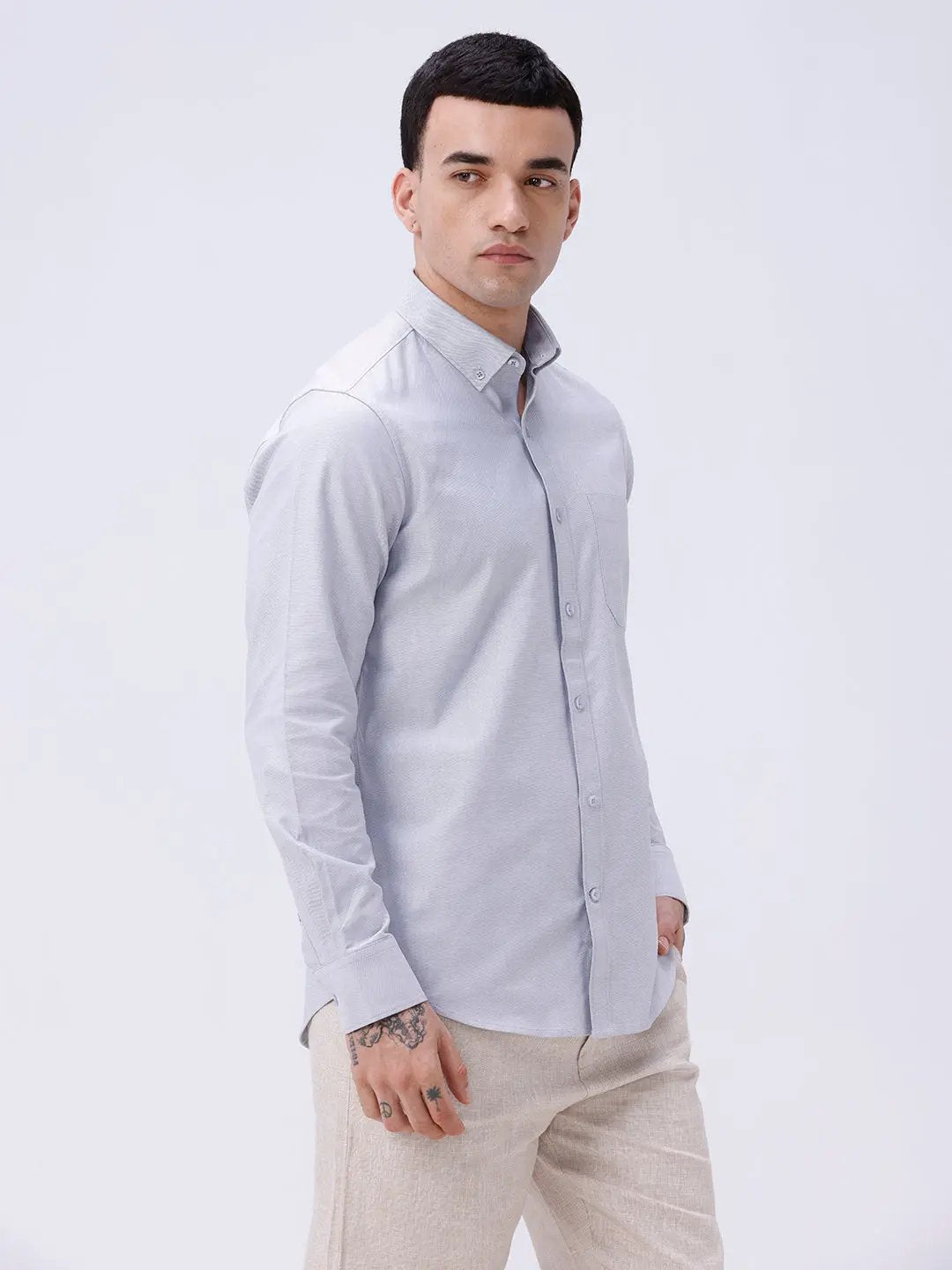 Grey Oxford Plain ShirtUnited By Hope