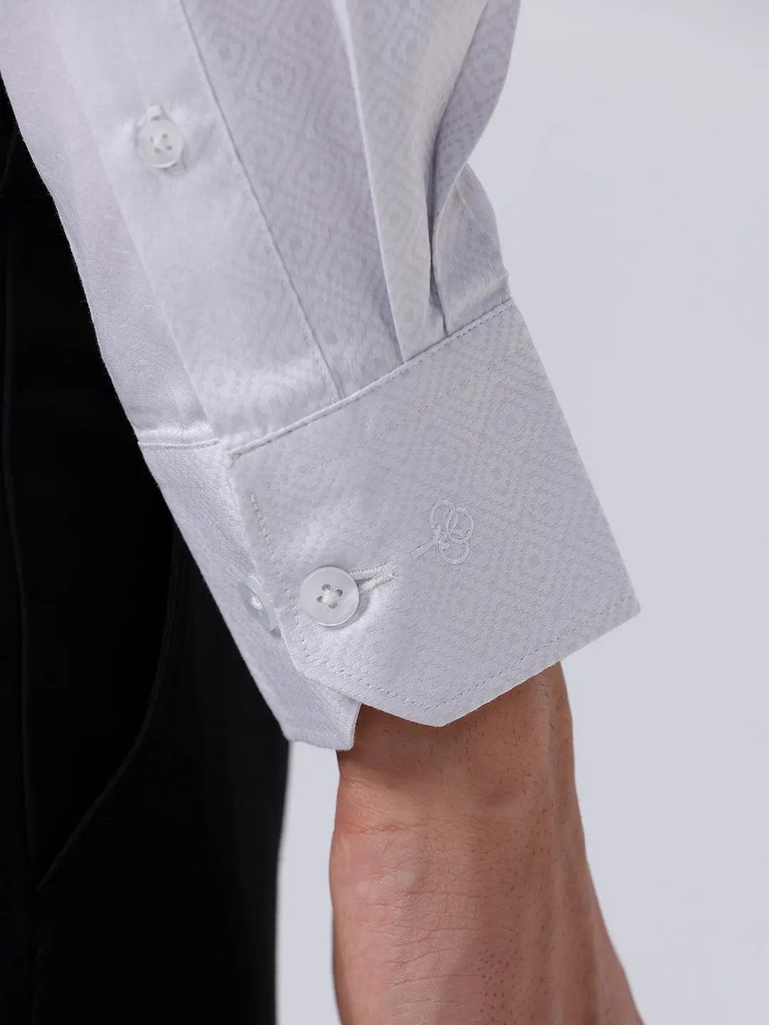 Grey Satin Structured ShirtUnited By Hope