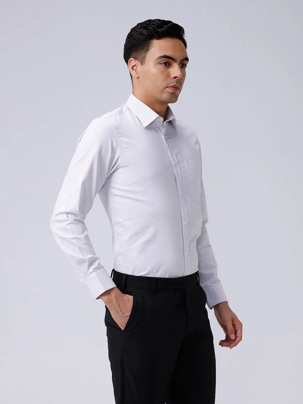 Grey Satin Structured ShirtUnited By Hope