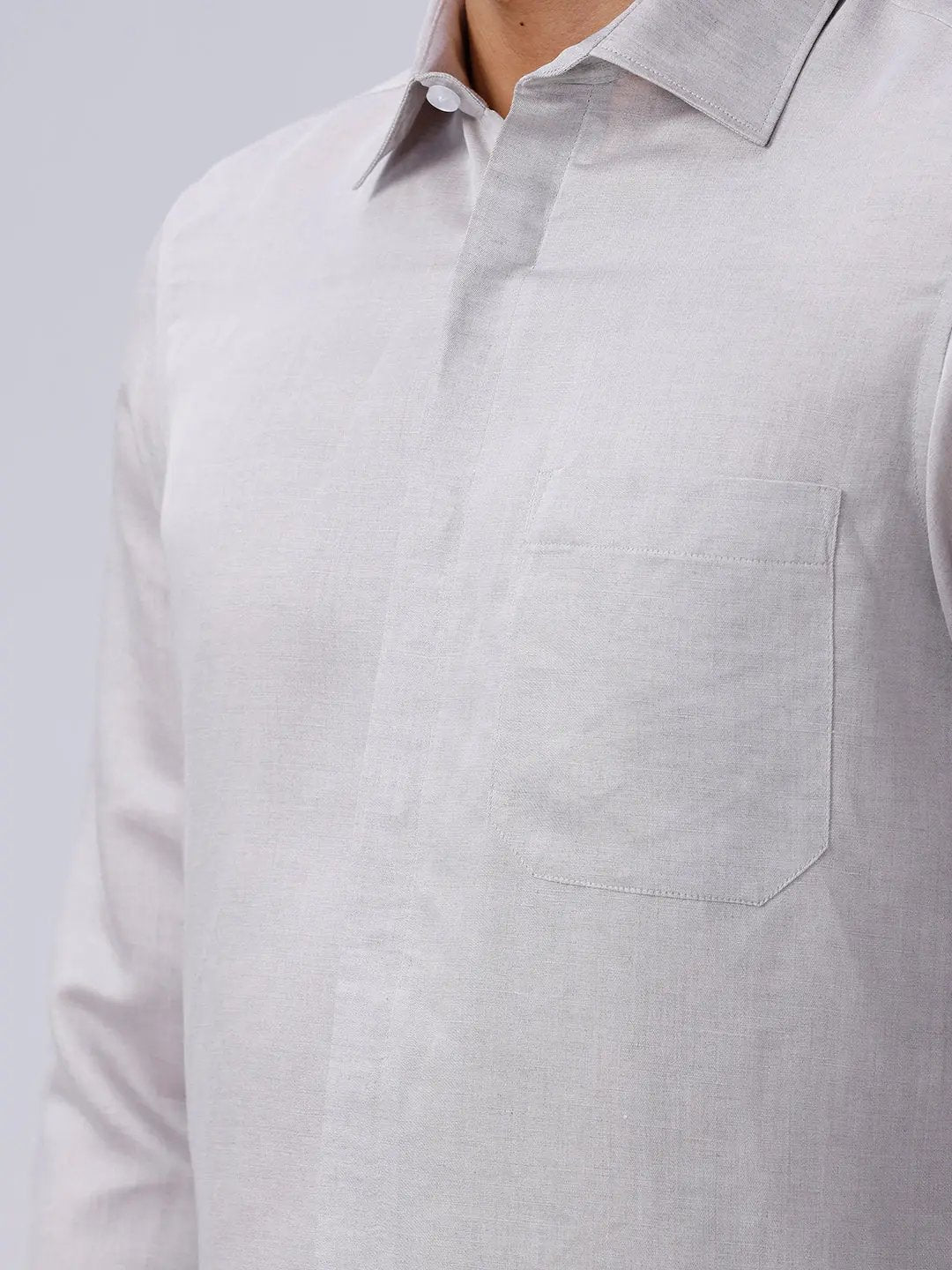 Grey Tencel Plain ShirtUnited By Hope