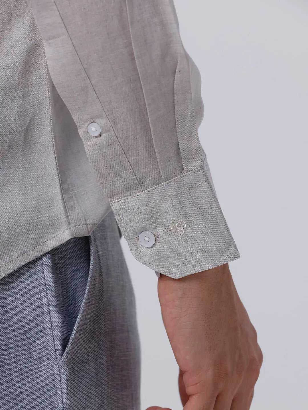 Grey Tencel Plain ShirtUnited By Hope