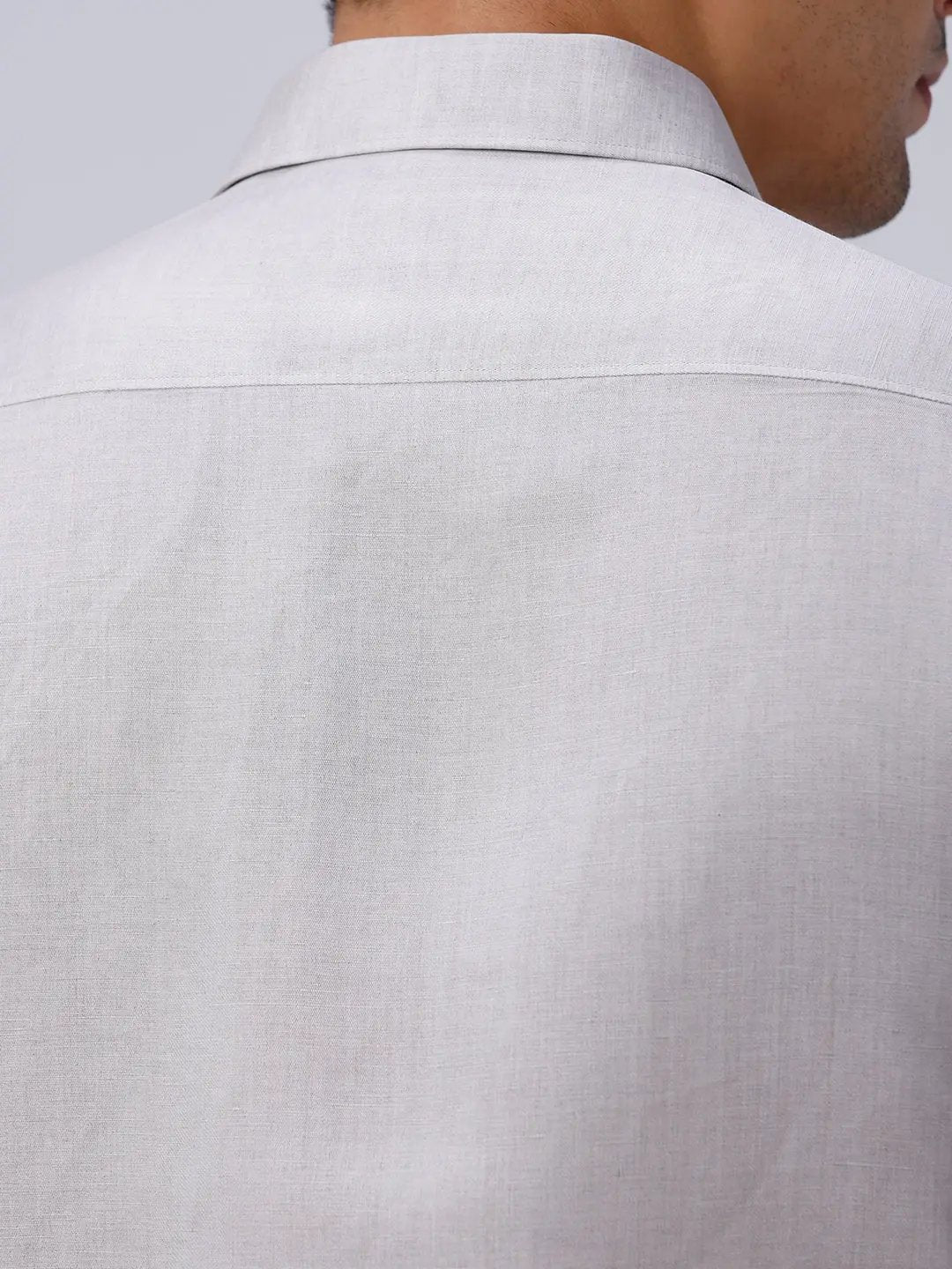 Grey Tencel Plain ShirtUnited By Hope