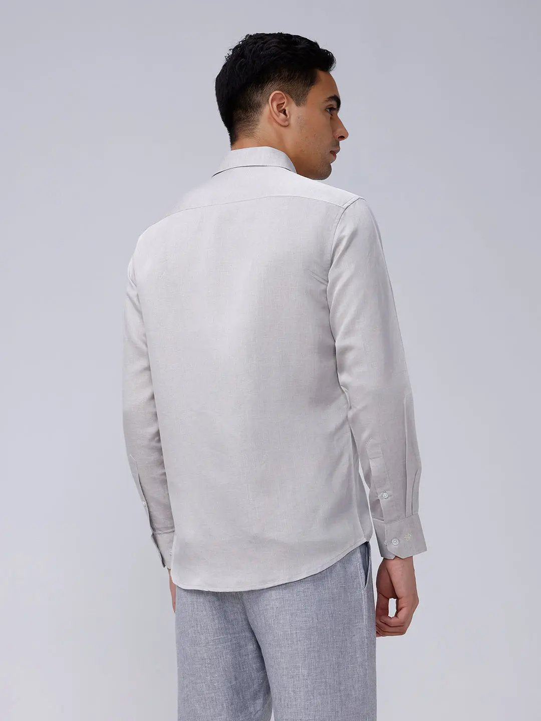 Grey Tencel Plain ShirtUnited By Hope
