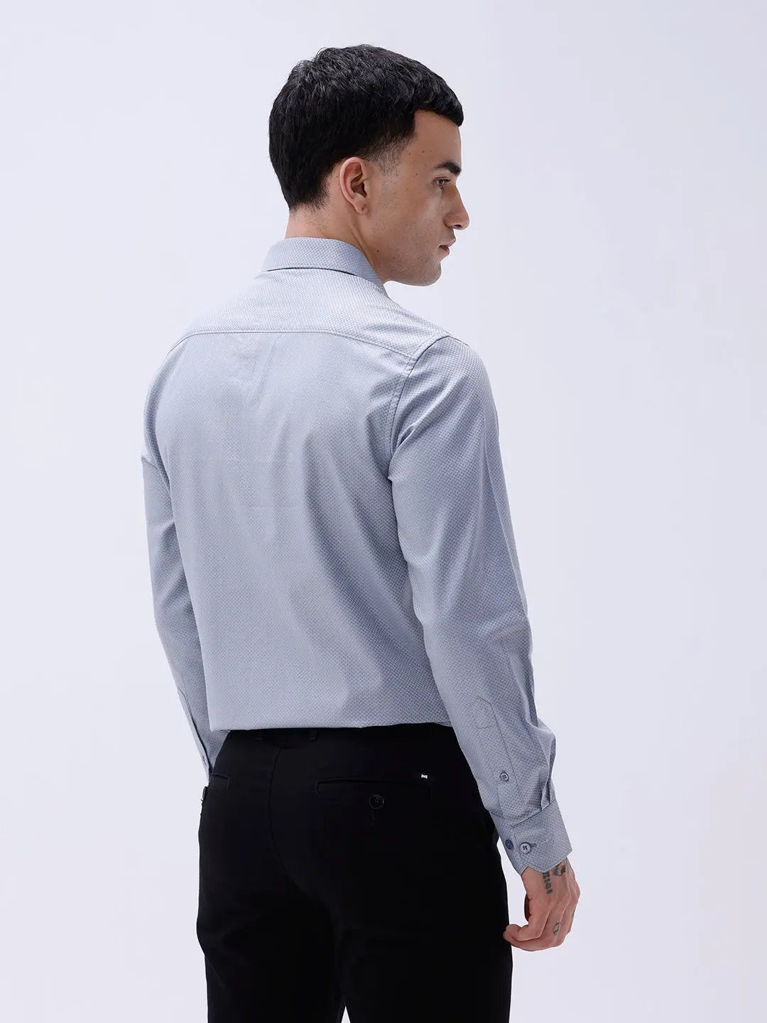 Grey Twill Structured ShirtUnited By Hope