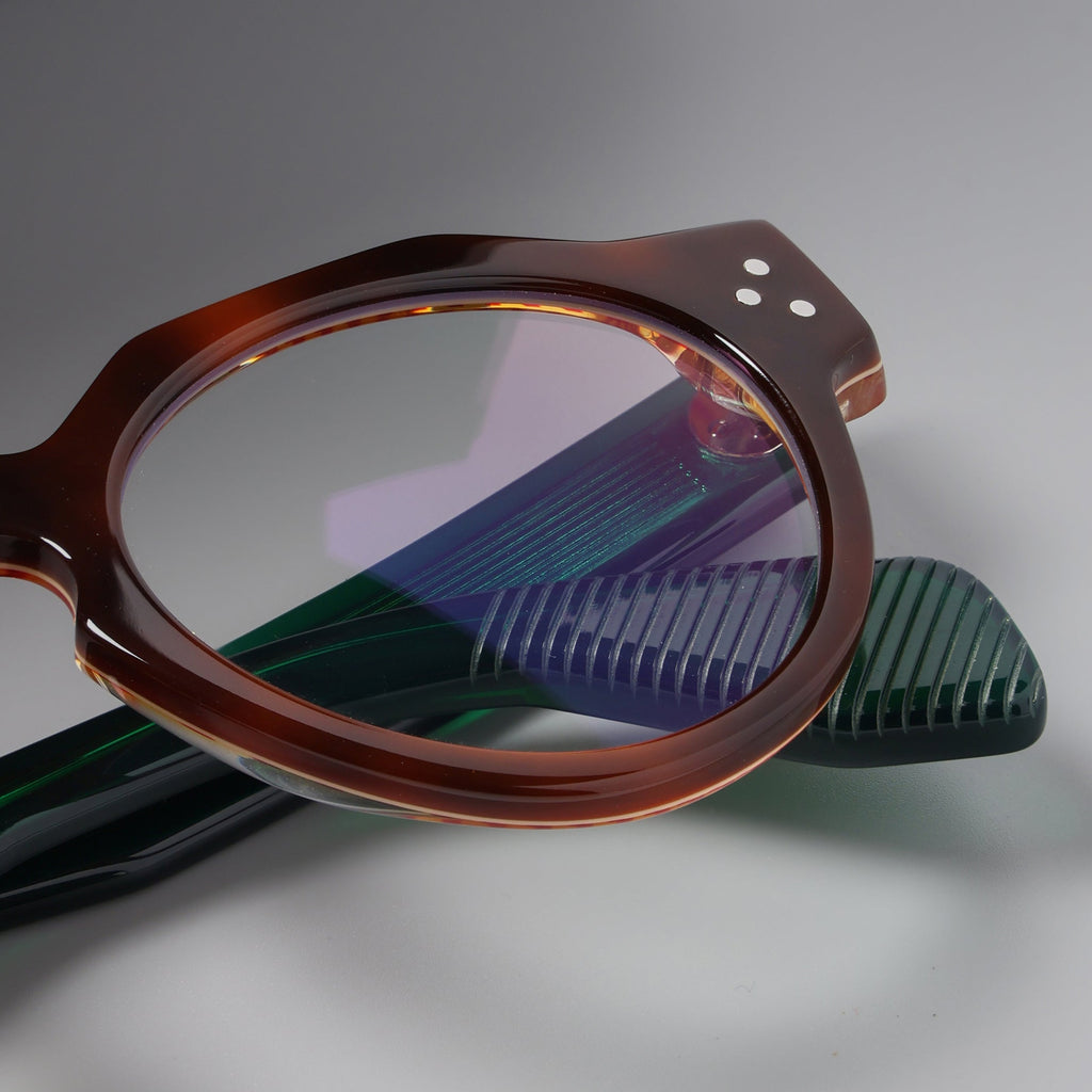 Panto Tortoise Lam Emerald Green