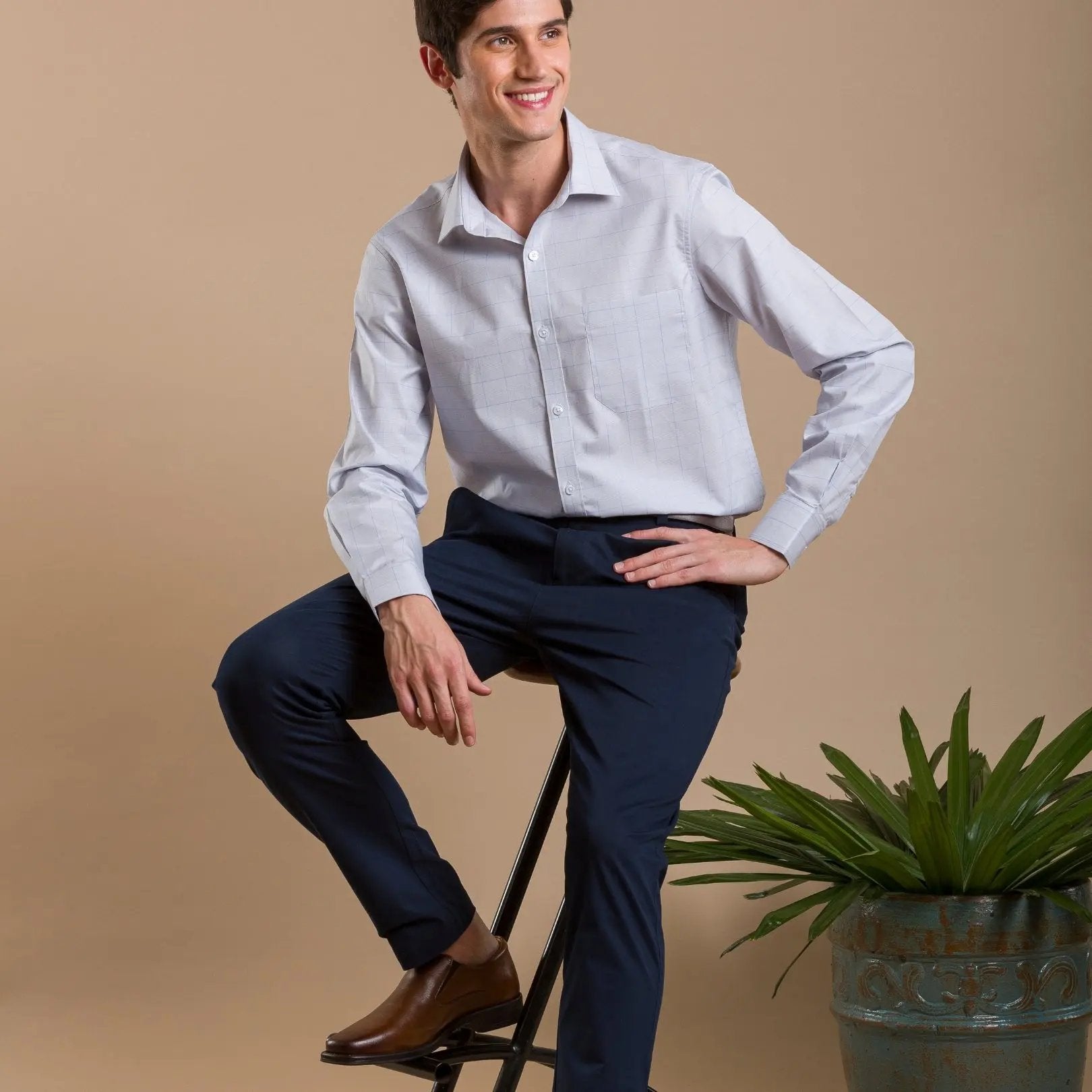 Grey checks shirtUnited By Hope