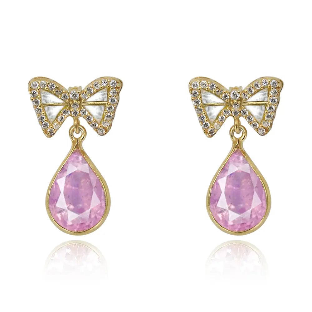 Gulabo Bow Earring In 92.5 Silver