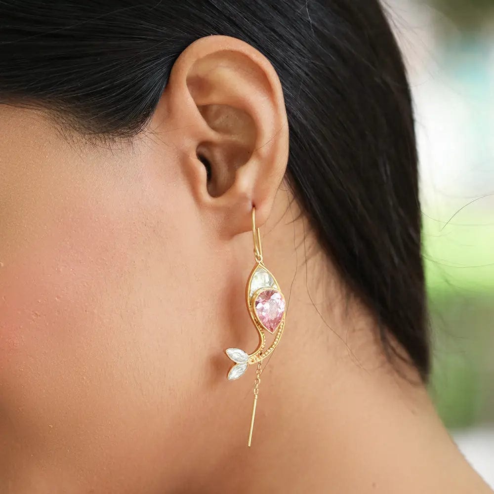 Gulabo Fish Sui Dhaga Earring