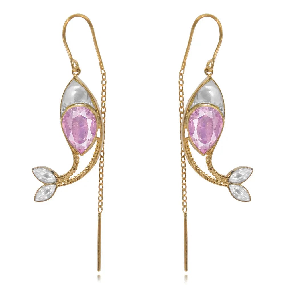 Gulabo Fish Sui Dhaga Earring