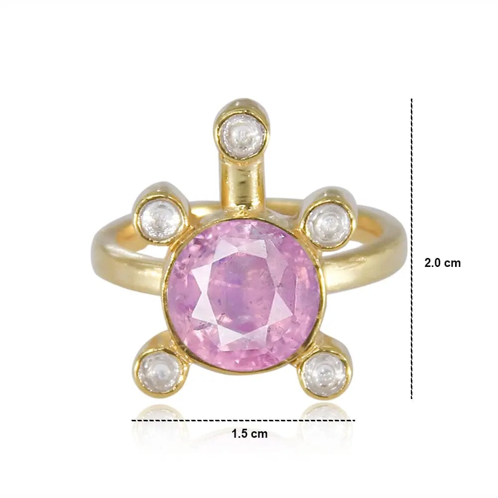 Gulabo Silver 92.5 Tortoise Ring