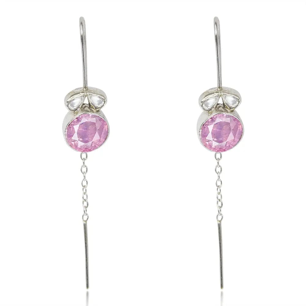 Gulabo Silver Sui Dhaga Earring