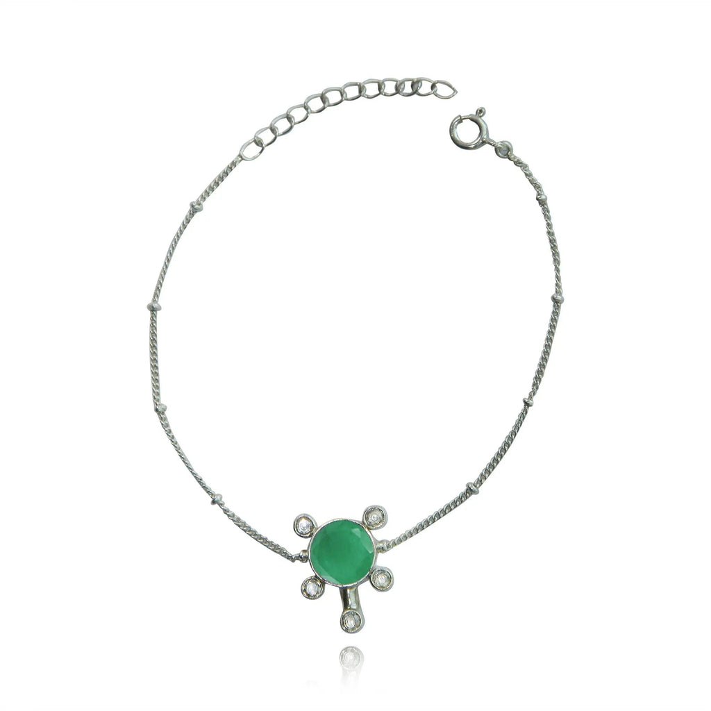 Gulabo Silver Tortoise Bracelet